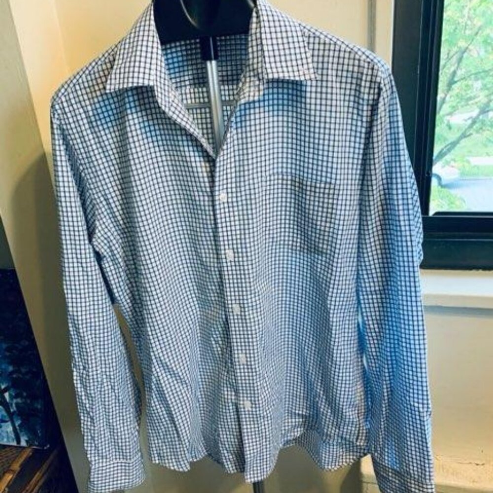 J Crew  Light Weight Button down  checked shirt